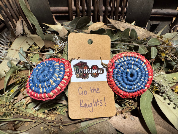Handwoven raffia jewellery