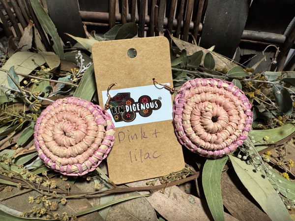 Handwoven raffia jewellery